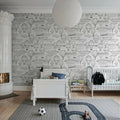 Bon Voyage, Black & White Mural Wallpaper - room preview 02