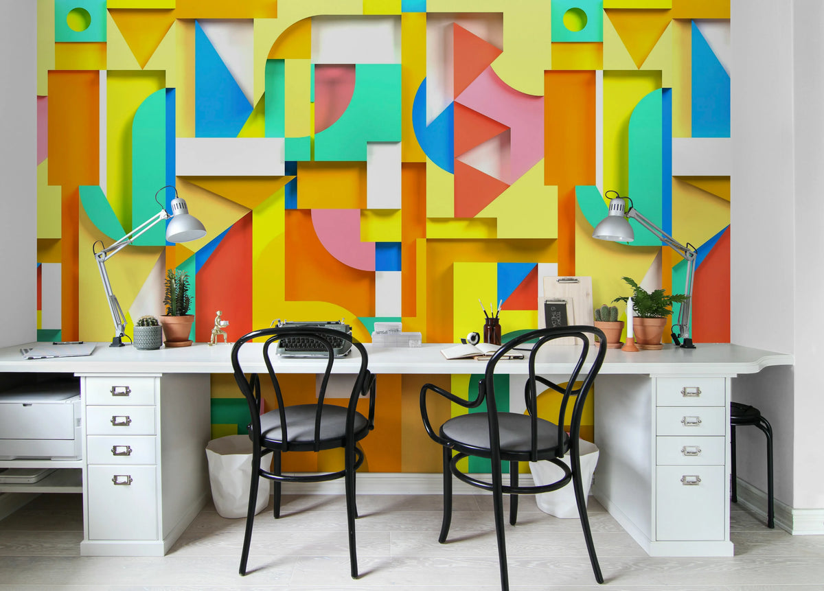 Caroline, Happy Mural Wallpaper - room preview 02