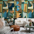 Caroline, Retro Mural Wallpaper - room preview 02