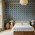 Artisan Square, Light Blue Mural Wallpaper - room preview 02