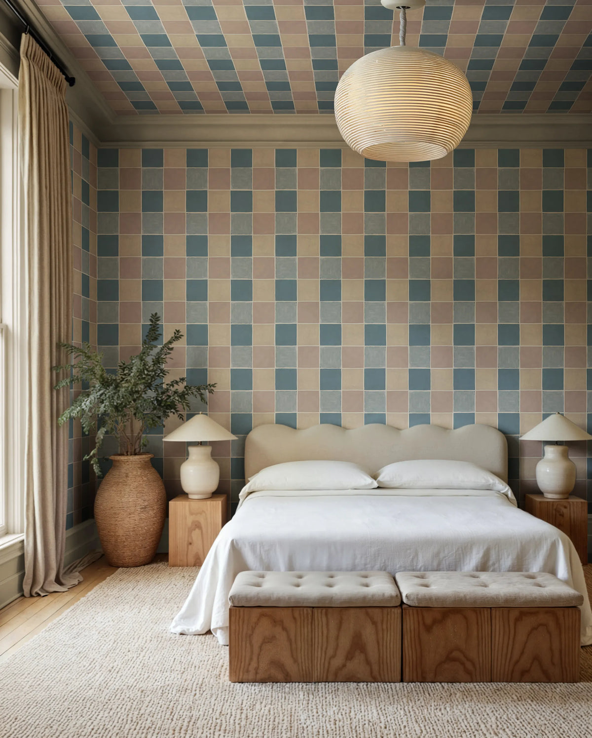 Tile, Pastel Mural Wallpaper - room preview 02