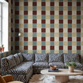 Tile, Brown Mural Wallpaper - room preview 02