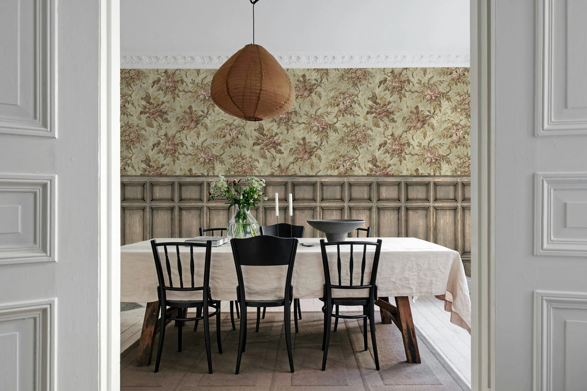 Rustic Bouquet, Panels Mural Wallpaper - room preview 02