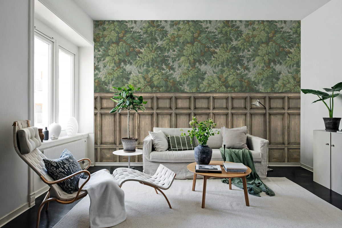 Spruce Forest, Panels Mural Wallpaper - room preview 02