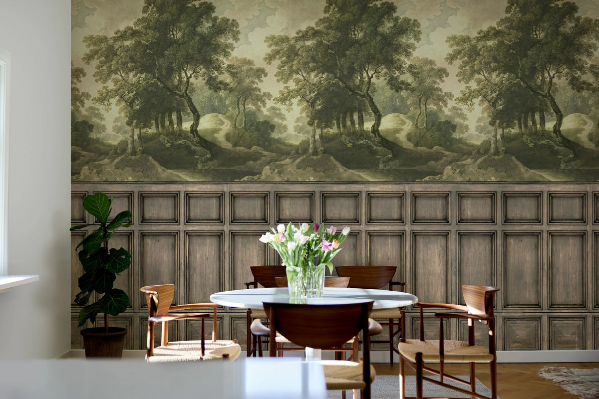 The Vintage Grove, Panels Mural Wallpaper - room preview 02