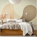 Circle Landscape, Beige Mural Wallpaper - room preview 02