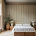 Border Stripe, Beige Mural Wallpaper - room preview 02