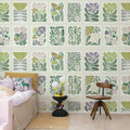 Playful Flora, Pastel Mural Wallpaper - room preview 02