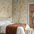 Chinoiserie Botanica, Yellow Mural Wallpaper - room preview 02