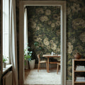 Heritage Floral, Green Mural Wallpaper - room preview 02