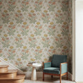 Meadow Bouquet, Beige Mural Wallpaper - room preview 02