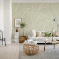Giant Leafs, Sand Mural Wallpaper - room preview 02