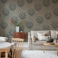 Cynara Grace, Soft Beige Mural Wallpaper - room preview 02