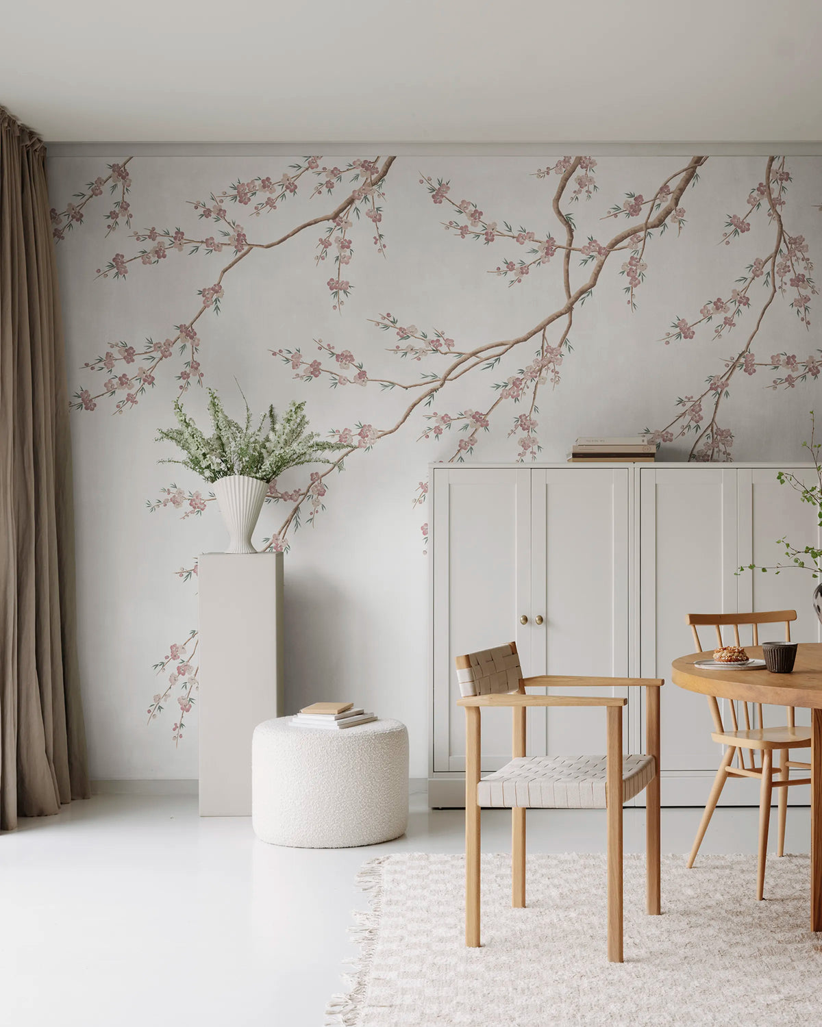 Spring Breeze, Pink Mural Wallpaper - room preview 02