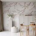 Spring Breeze, Pink Mural Wallpaper - room preview 02