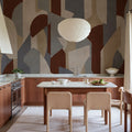 Modern Forms, Blue Mural Wallpaper - room preview 02