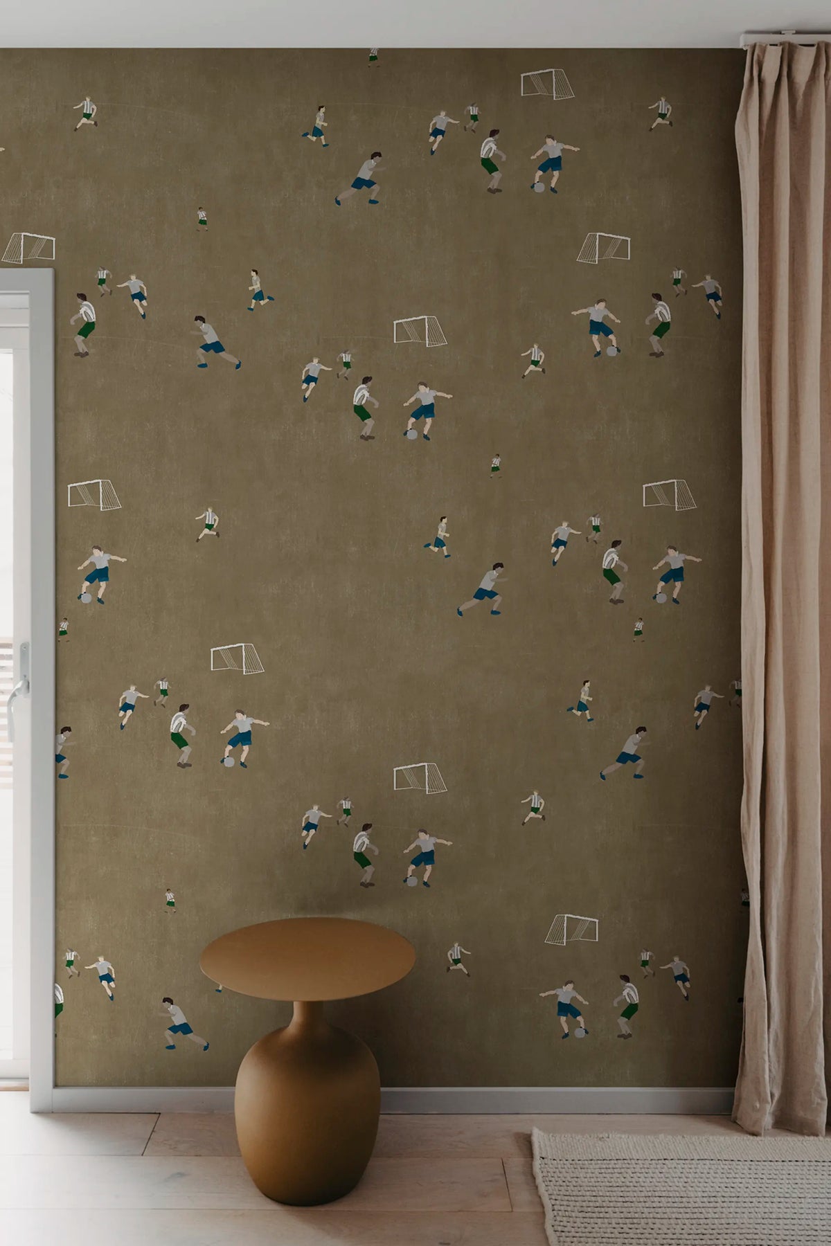 Soccer, Sand Mural Wallpaper - room preview 02