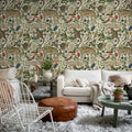 Animal Specials, Beige Mural Wallpaper - room preview 02