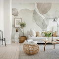 Shadow Petals, Pink Mural Wallpaper - room preview 02