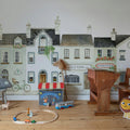 Cobblestone Lane, Pastel Mural Wallpaper - room preview 02