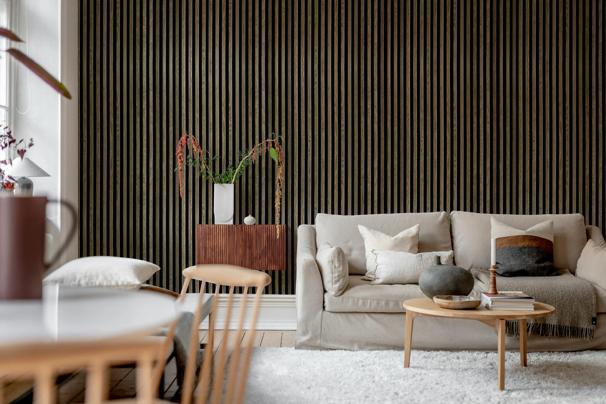 Rib Wood, Oak Mural Wallpaper - room preview 02