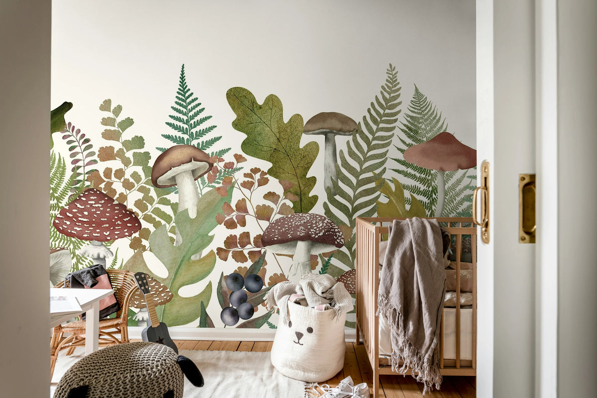 Autumn Meadow, Vintage Mural Wallpaper - room preview 02