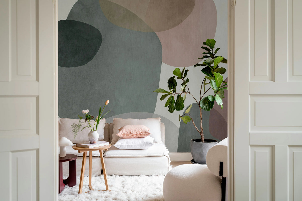 Art Petals, Pink Mural Wallpaper - room preview 02
