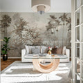Antique Garden, Bronze Mural Wallpaper - room preview 02