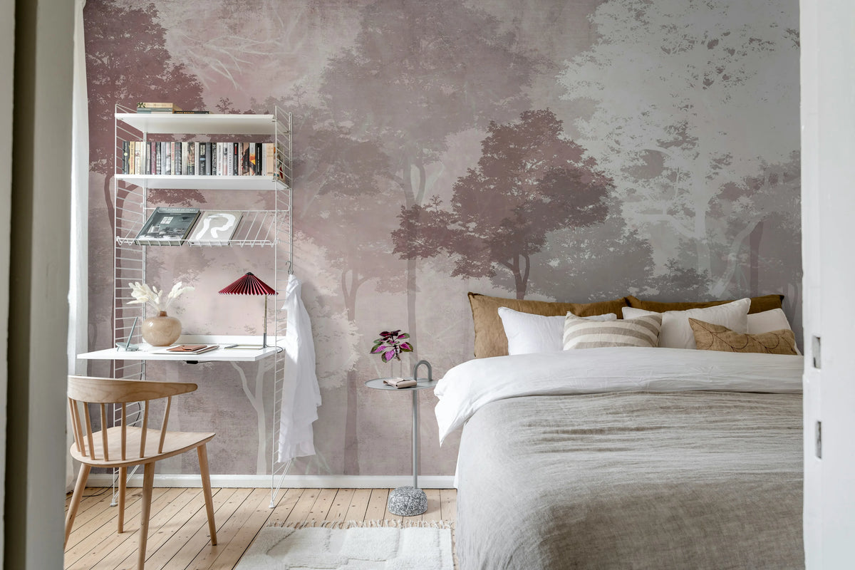 Silent Woods, Autumn Mural Wallpaper - room preview 02