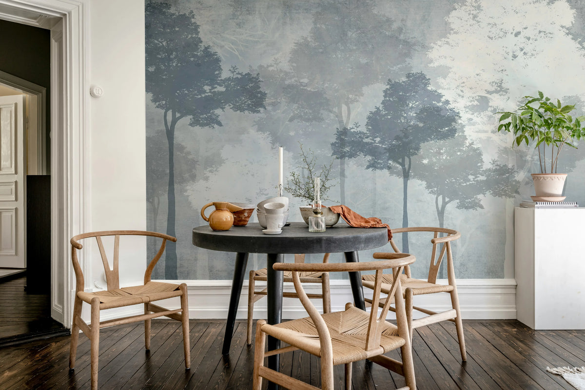 Silent Woods, Frost Mural Wallpaper - room preview 02