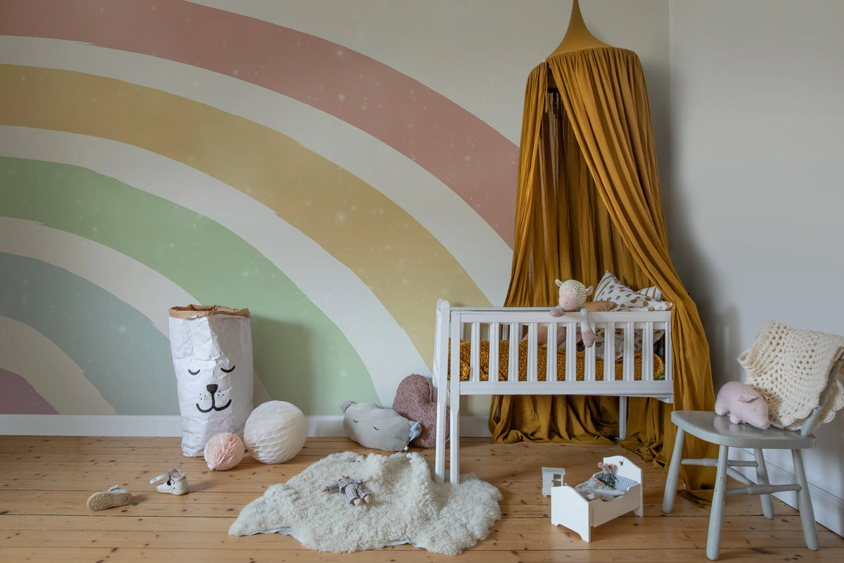 Shimmer Rainbow, Glow Mural Wallpaper - room preview 02