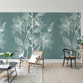 Giant Flora, Lagoon Mural Wallpaper - room preview 02