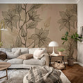 Giant Flora, Sand Mural Wallpaper - room preview 02