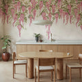 Whispers Wisteria, Pink Mural Wallpaper - room preview 02
