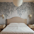 Whispers Wisteria, Blue Mural Wallpaper - room preview 02