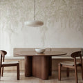 Whispers Wisteria, Beige Mural Wallpaper - room preview 02