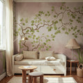 Forest of Dreams, Pink Mural Wallpaper - room preview 02