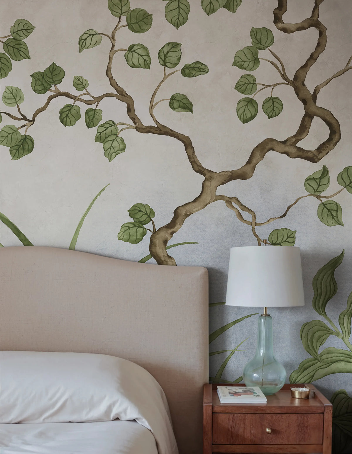Forest of Dreams, Blue Mural Wallpaper - room preview 02