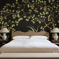Forest of Dreams, Black Mural Wallpaper - room preview 02