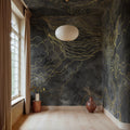 Opulence Storm, Black Mural Wallpaper - room preview 02