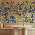 Ink Horizon, Yellow Mural Wallpaper - room preview 02