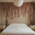 Whispers of Bamboo, Red Mural Wallpaper - room preview 02