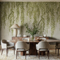 Whispers of Bamboo, Green Mural Wallpaper - room preview 02