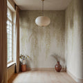 Whispers of Bamboo, Beige Mural Wallpaper - room preview 02