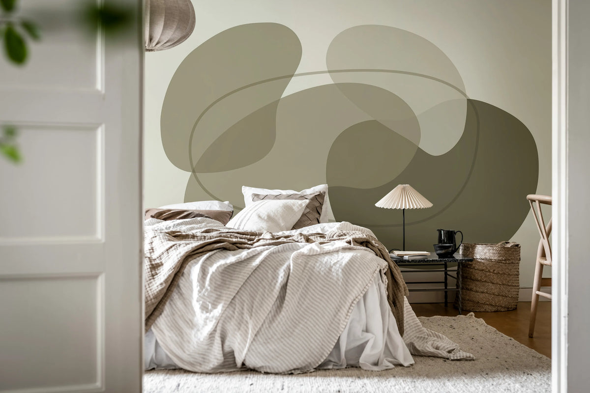 Petal Passion, Beige Mural Wallpaper - room preview 02