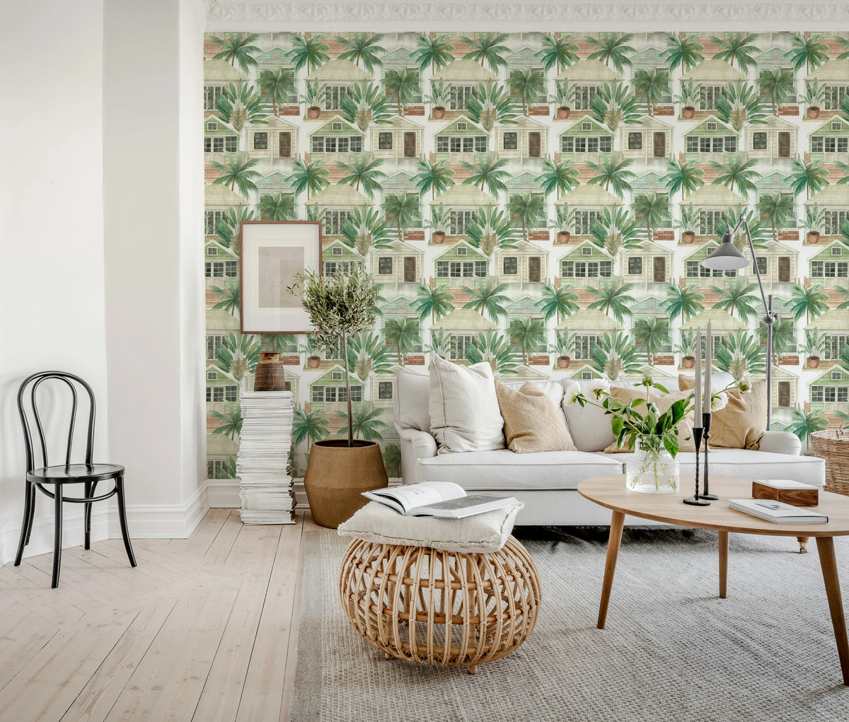 Palm Residence, Day Mural Wallpaper - room preview 02