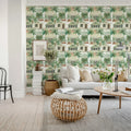 Palm Residence, Day Mural Wallpaper - room preview 02