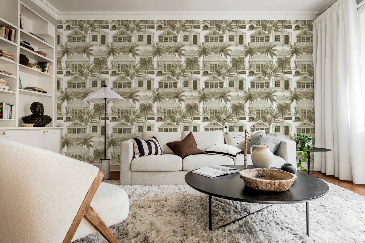 Palm Residence, Sand Mural Wallpaper - room preview 02
