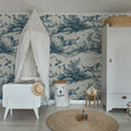 Countryside Tales, Oxford Blue Mural Wallpaper - room preview 02