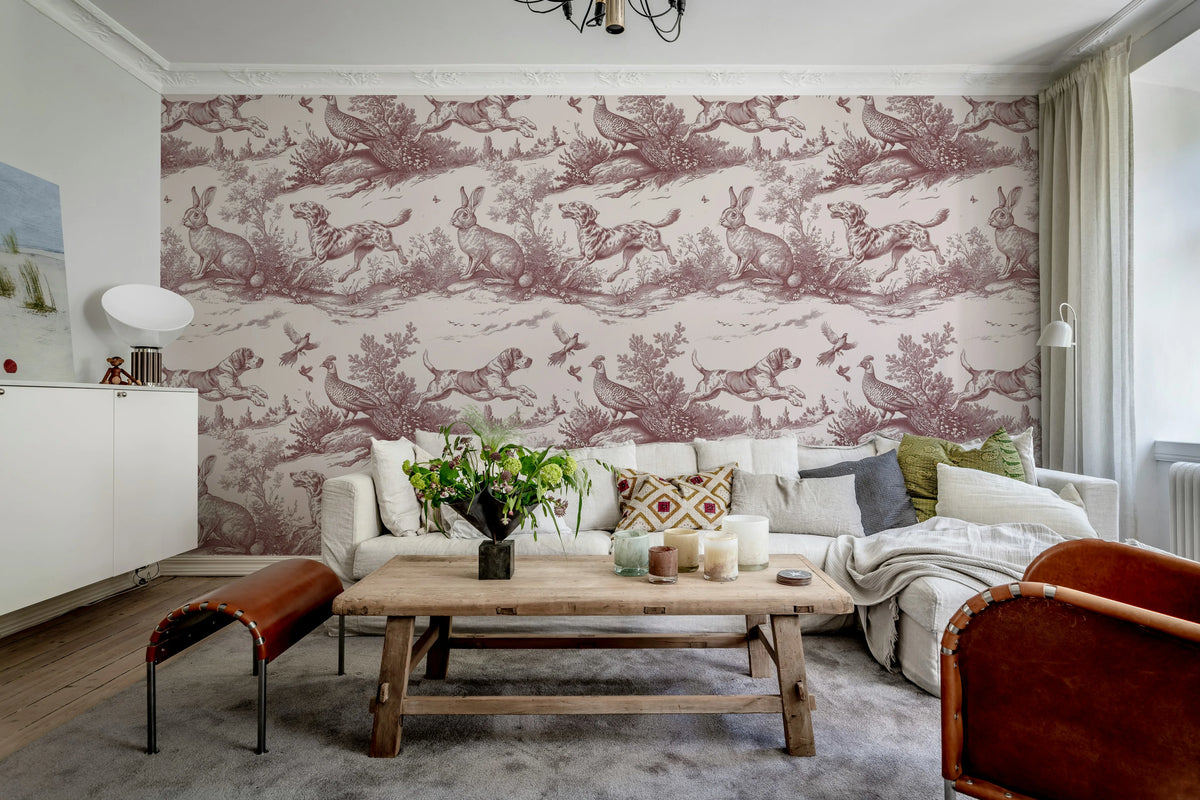 Countryside Tales, Cambridge Red Mural Wallpaper - room preview 02